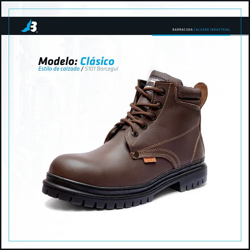 Bota industrial Clásico, borceguí Barracuda