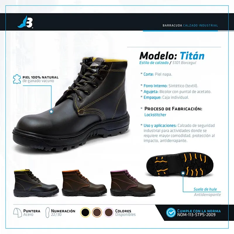 Bota industrial Titán Barracuda · vista 4