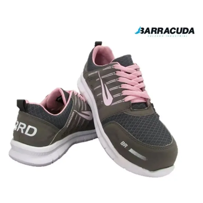 Tenis de seguridad BRD Sport gris/rosa Barracuda · vista 2