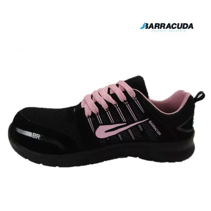Tenis de seguridad BRD Sport negro/rosa Barracuda · vista 2