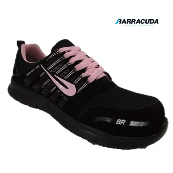 Tenis de seguridad BRD Sport negro/rosa Barracuda · vista 3