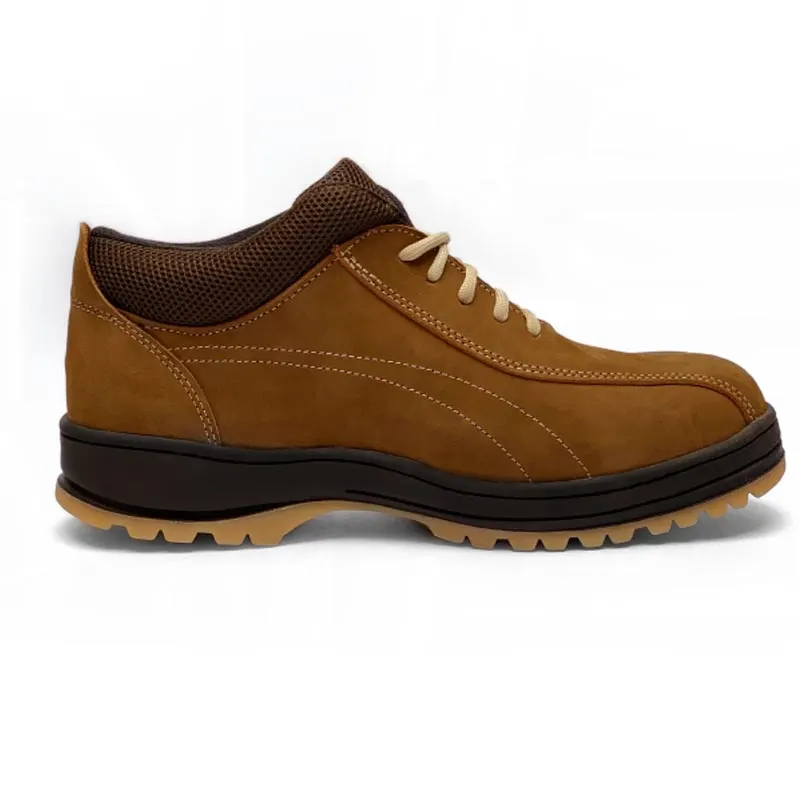 Zapato industrial Nubuck café Barracuda · vista 2